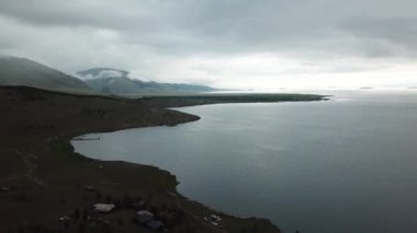 Yaz aylarında Baykal Gölü'nde drone'dan gün doğumu