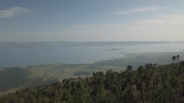 Sarma Valley View Baikal Lake Siberia från Air — Stockvideo