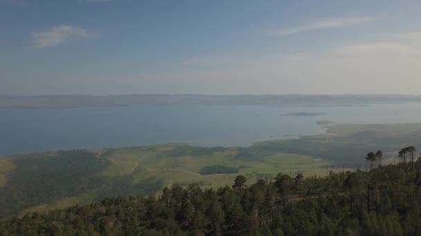 Sarma vue sur la vallée Baïkal lac Sibérie de l'air — Video