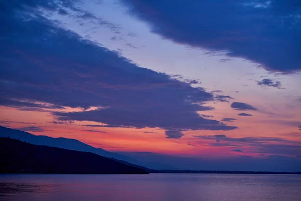 Sunrise about lake Baikal in the summer — Stock Photo, Image