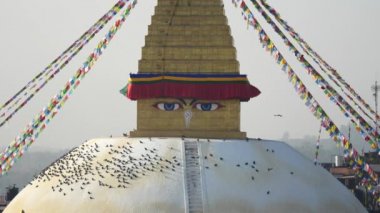 Stupa Bodhnath Katmandu, Nepal - 26 Ekim 2017