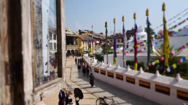 Stupa Bodhnath Katmandu, Nepal - 26 Ekim 2017