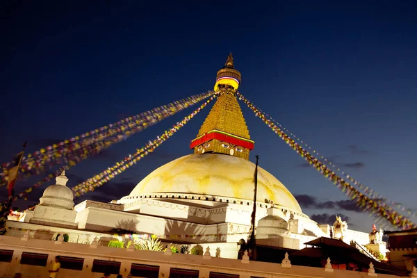 Stupa Bodhnath Kathmandu, Nepal - October 26, 2017 — Stock Photo, Image