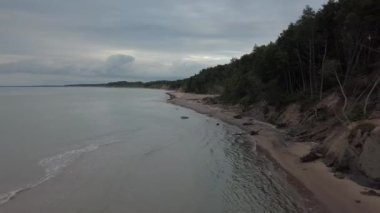 Kıyı şeridi Baltık denizi Jurkalne Havacılık Letonya