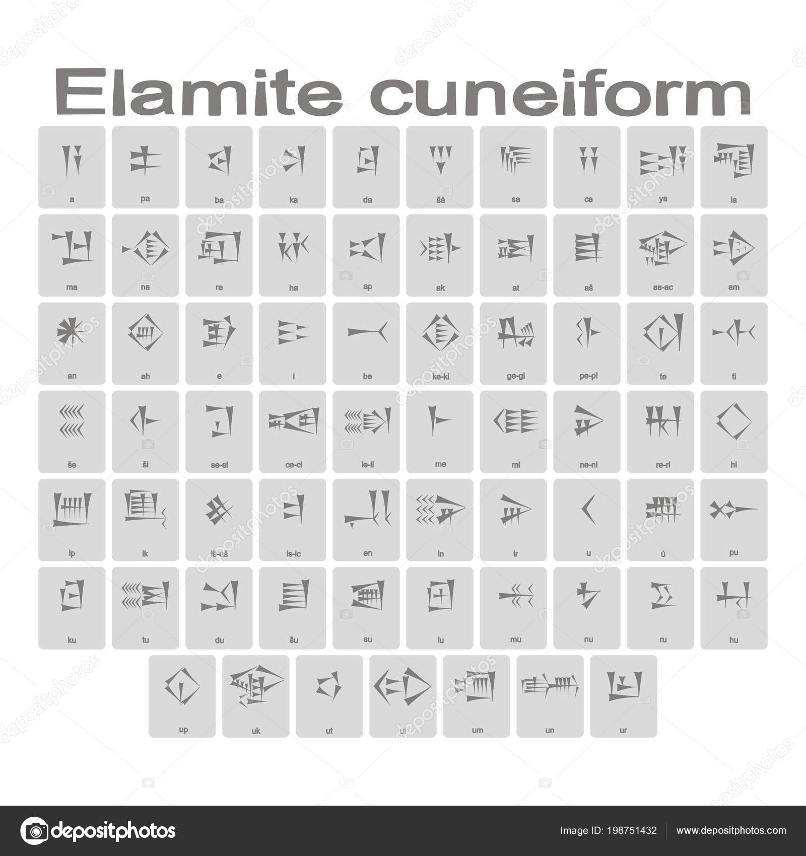 Vektorgrafiken Sumerian Cuneiform Vektorbilder Sumerian Cuneiform Depositphotos
