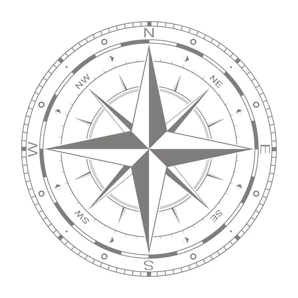 Vektor Symbol Mit Kompassrose Für Ihr Design — Stockvektor