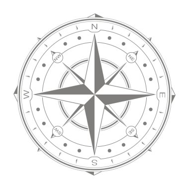 tasarımlarınız için vektör simge pusula ile yükseldi