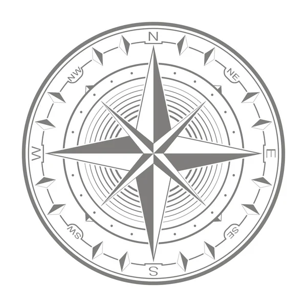 Vektor Symbol Mit Kompassrose Für Ihr Design — Stockvektor