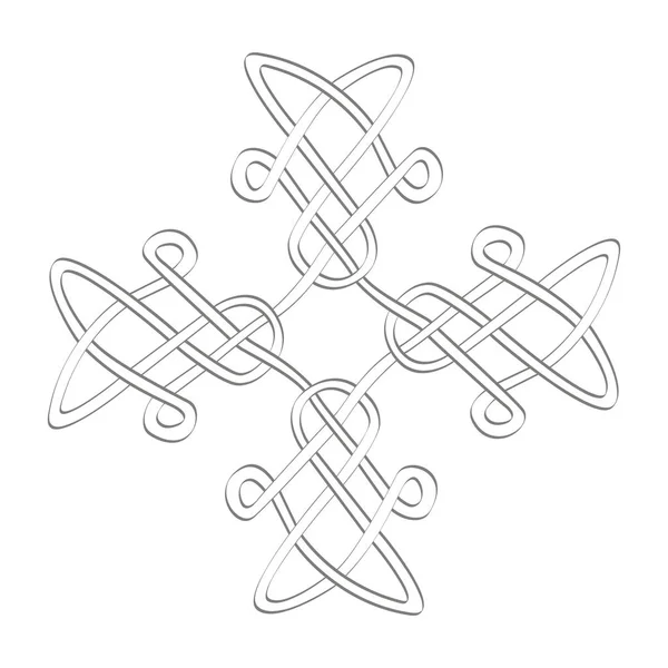 Černobílá Ikona Keltské Umění Etnické Ornamenty Pro Návrh — Stockový vektor