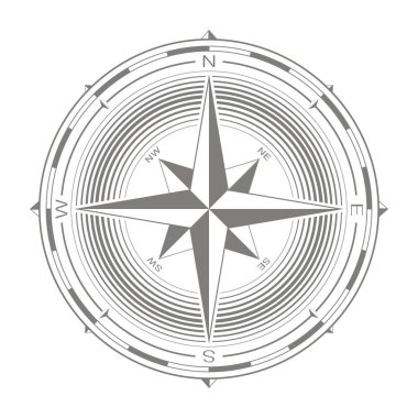 tasarımlarınız için vektör simge pusula ile yükseldi