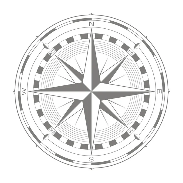Vektor Symbol Mit Kompassrose Für Ihr Design — Stockvektor