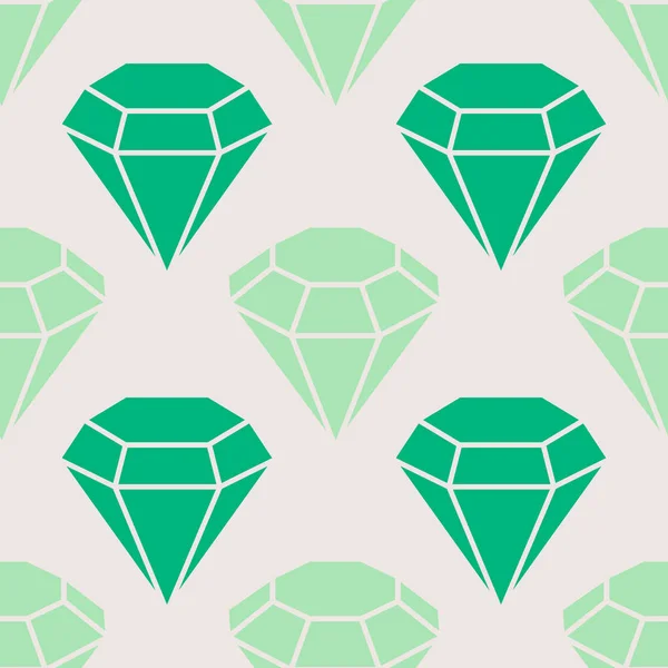 Modèle Sans Couture Avec Des Bijoux Des Icônes Diamants Pour — Image vectorielle