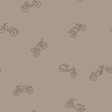 Motosiklet ve mopedler tasarımınız için seamless modeli
