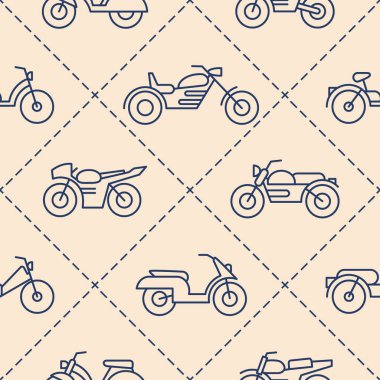 Motosiklet ve mopedler tasarımınız için seamless modeli