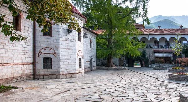 Bachkovo Plovdiv Bulgária 2018 Vista Panorâmica Mosteiro Medieval Bachkovo Bulgária — Fotografia de Stock