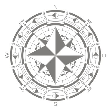 tasarımlarınız için vektör simge pusula ile yükseldi