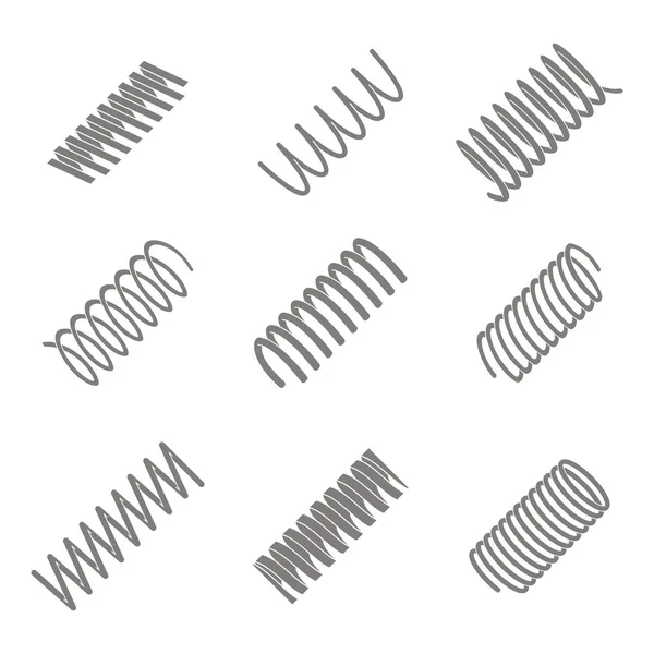 스프링 디자인에 아이콘 — 스톡 벡터