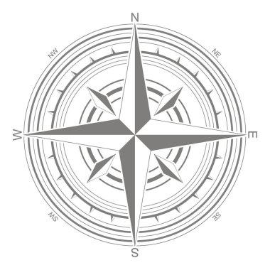 tasarımlarınız için vektör simge pusula ile yükseldi