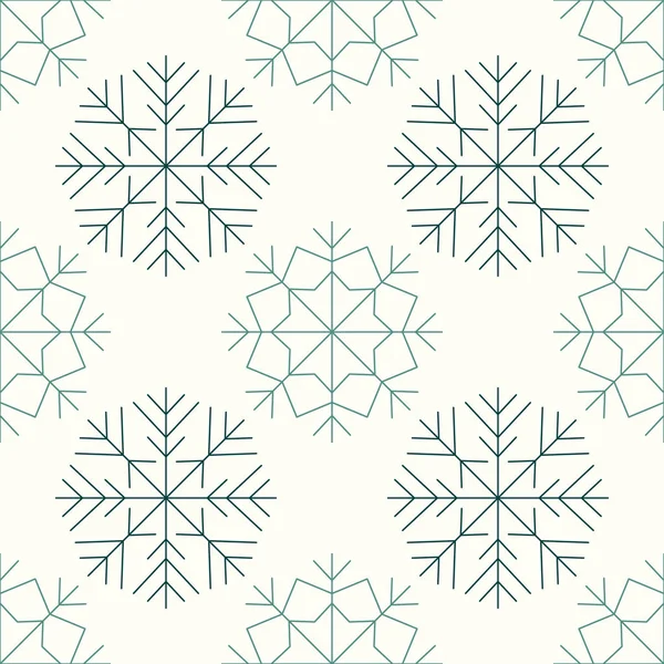 Nahtloses Muster Mit Schneeflocken Für Ihr Design — Stockvektor