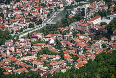 tasarımınız için bir yükseklikten kenti