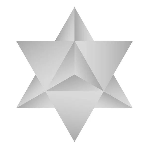 Icône Vectorielle Avec Symbole Kabbale Merkaba Pour Votre Design — Image vectorielle