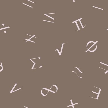 Tasarımınız için matematiksel semboller ile Seamless Modeli