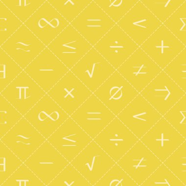 Tasarımınız için matematiksel semboller ile Seamless Modeli