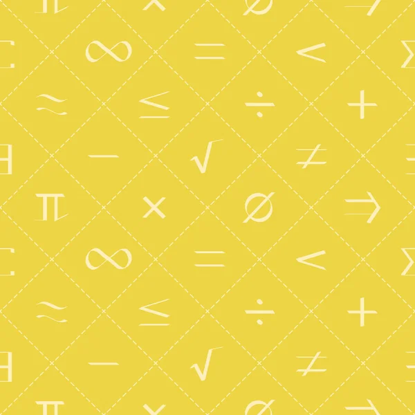 用数学符号为您设计的无缝模式 — 图库矢量图片