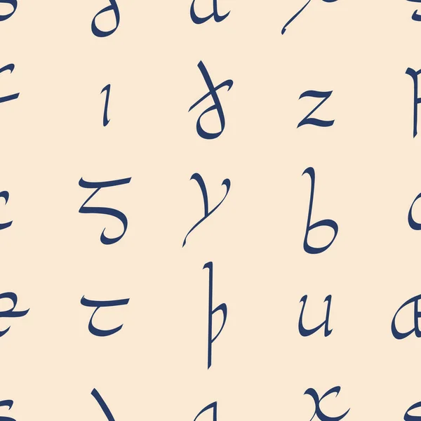 Бесшовный Узор Старым Английским Шрифтом Вашего Дизайна — стоковый вектор