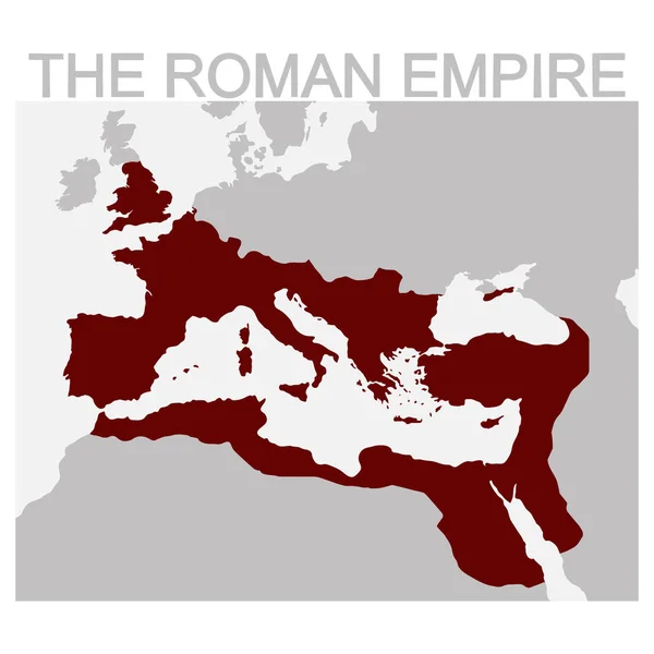 Vector Map Roman Empire — Stock Vector