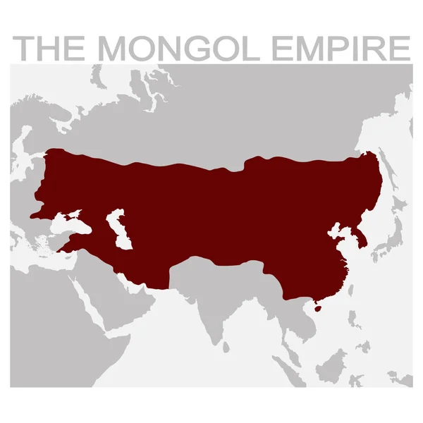 Carte Vectorielle Empire Mongol Pour Votre Design — Image vectorielle