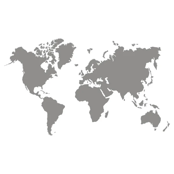Ícone Vetorial Com Mapa Mundo — Vetor de Stock