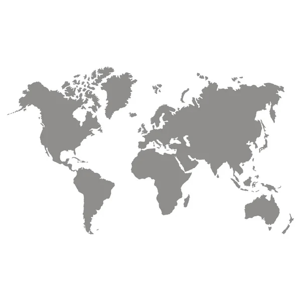 Icono Vector Con Mapa Del Mundo — Archivo Imágenes Vectoriales