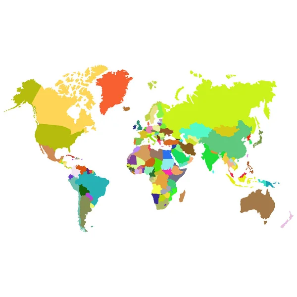Icono Vector Con Mapa Del Mundo Para Diseño — Archivo Imágenes Vectoriales