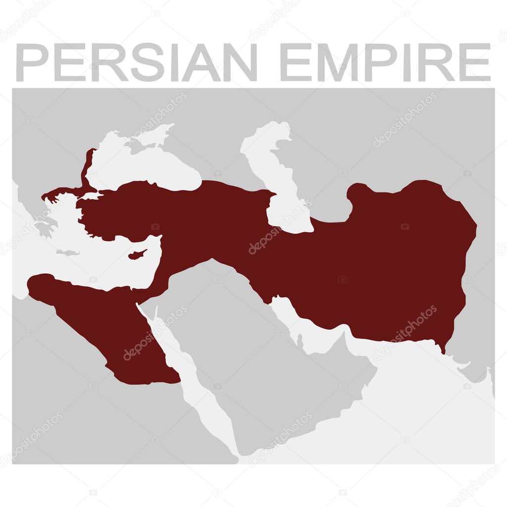 vector map of the Persian Empire 