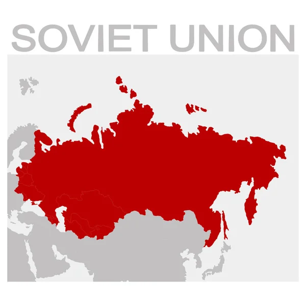 Вектор Карту Радянського Союзу — стоковий вектор