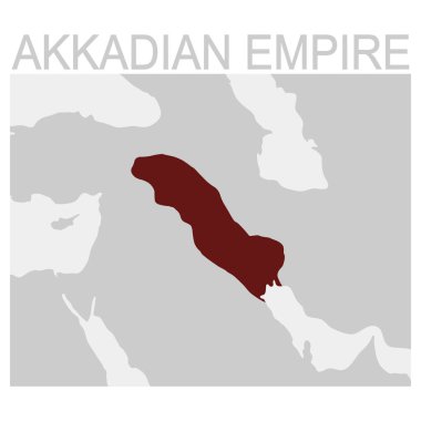 vector map of the Akkadian Empire clipart