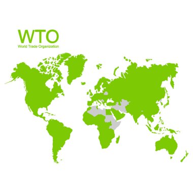 vector map of the WTO clipart