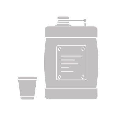 cep şişesi ile vektör simgesi