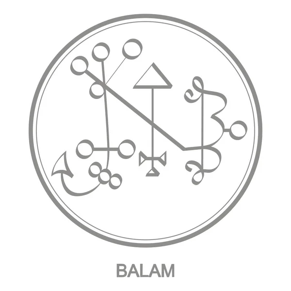 Vector Ikon Szimbóluma Démon Balam Sigil Demon Balam — Stock Vector