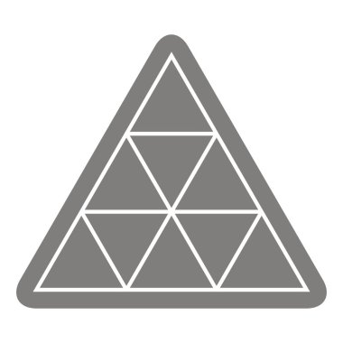 Kutsal Pisagor sembolü Tetractys olan vektör simgesi