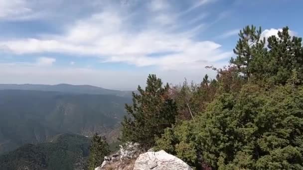 Βουνό Κυμαίνεται Από Την Οπτική Ενός Πουλιού — Αρχείο Βίντεο
