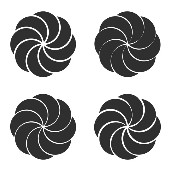 Vector Icono Monocromo Conjunto Con Signo Eternidad Armenio Arevakhach — Vector de stock