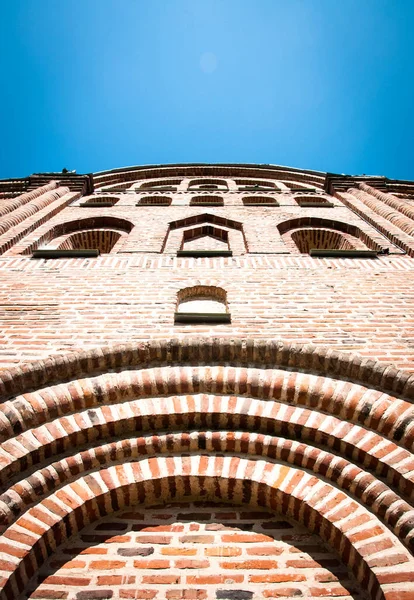 Bouw Van Orthodoxe Kerk Een Zonnige Dag — Stockfoto