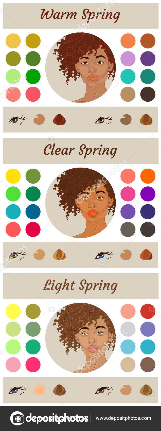 Seasonal color analysis palette for soft summer Vector Image