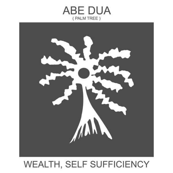 Διανυσματικό Εικονίδιο Αφρικανικό Σύμβολο Adinkra Abe Dua Σύμβολο Πλούτου Και — Διανυσματικό Αρχείο