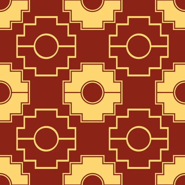 Modèle Vectoriel Sans Couture Avec Inca Cross Chakana Pour Votre — Image vectorielle