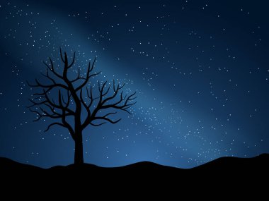 Mavi arka planda çiçekler ve yeşil çimenler