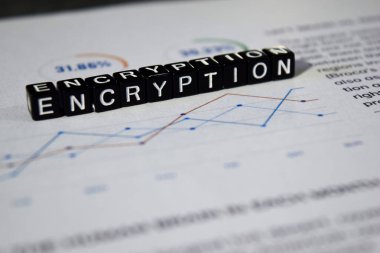 Ahşap blok şifreleme. Giriş bilgi anahtar Cyber kavramı