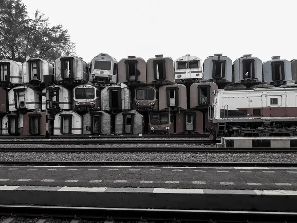 Uno Los Museos Para Transporte Ferroviario Indonesia Antiguo Que Está — Foto de Stock